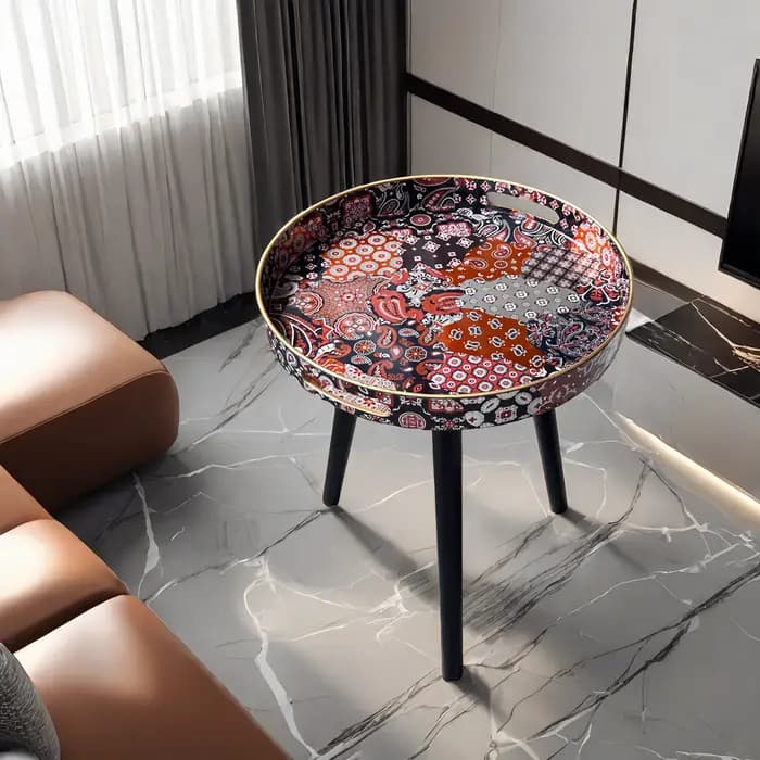 Table basse bohème thé