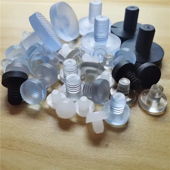 10/20 pièces rond PVC meubles pied clou caoutchouc glisse clou bureau Table chaise jambe sol protect