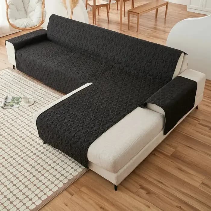 Housse de canapé imperméable en forme de L