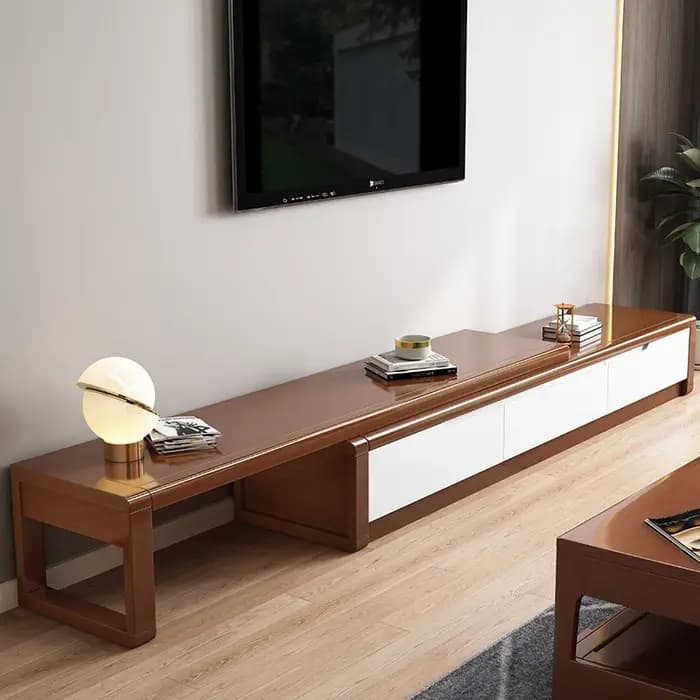 Meuble Tv rétro européen Design rétractable