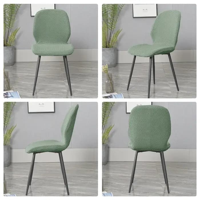 1/2 housses de chaise courbées papillon