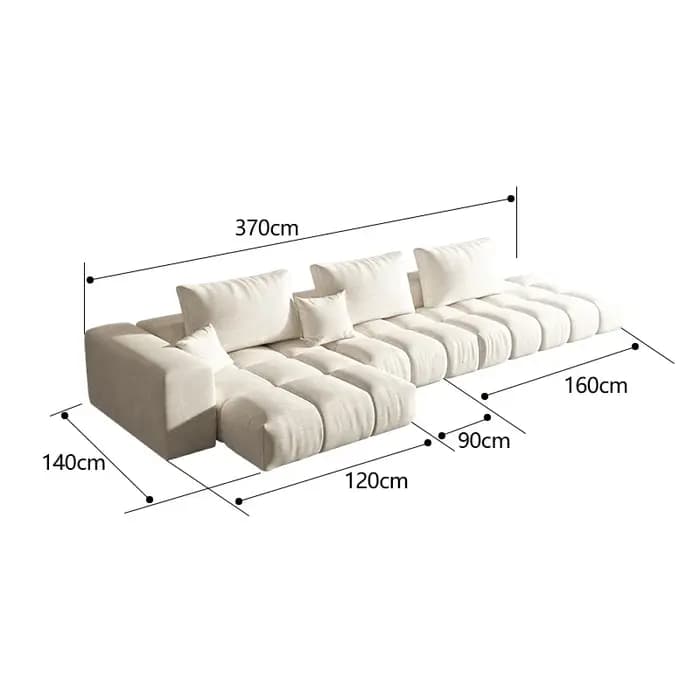 Canapé en tissu minimaliste italien
