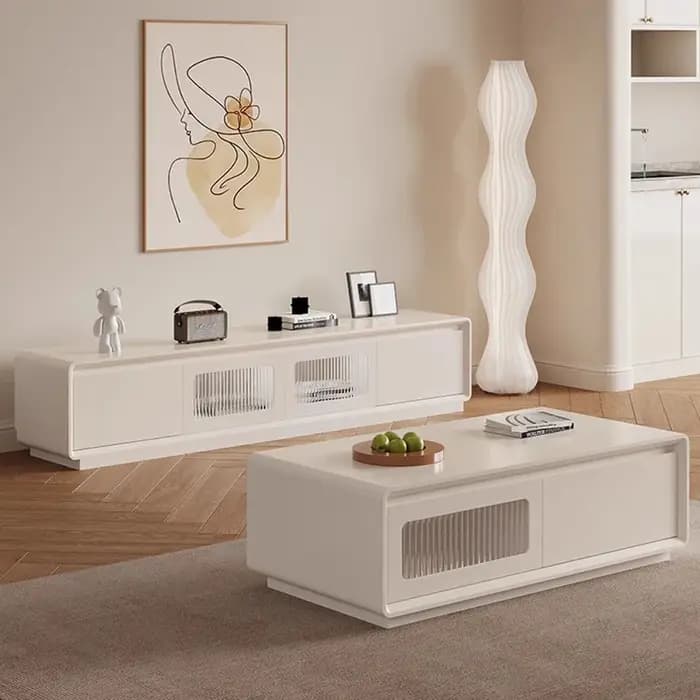 Meuble TV design esthétique en verre