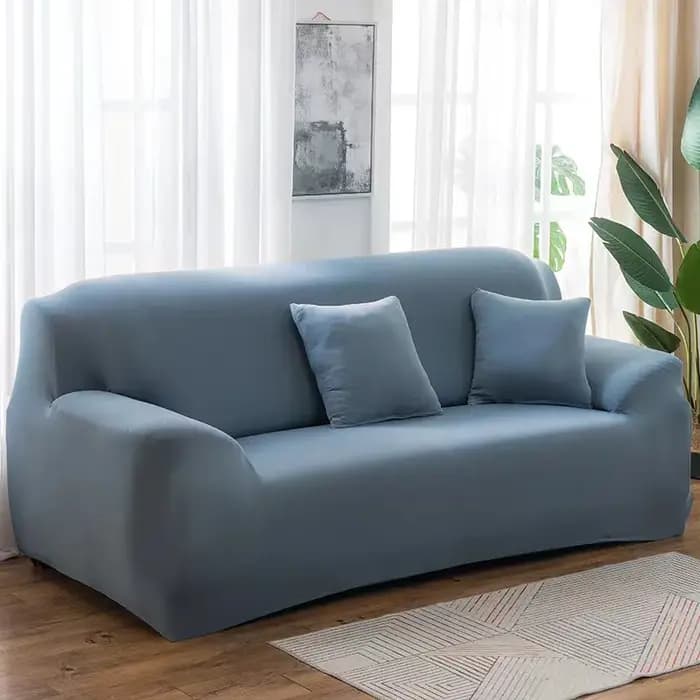 Housse de canapé de couleur unie