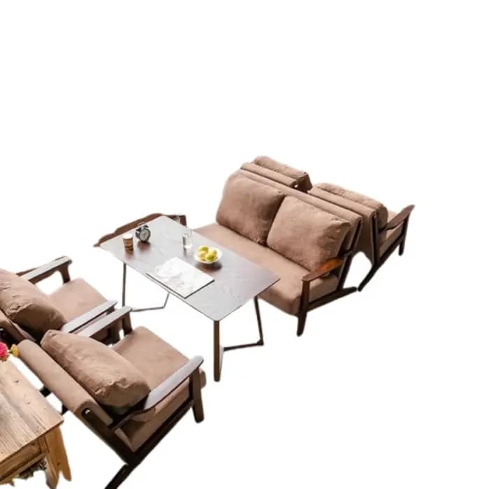 Accoudoir canapés en bois magasin de desserts Design confortable Simple