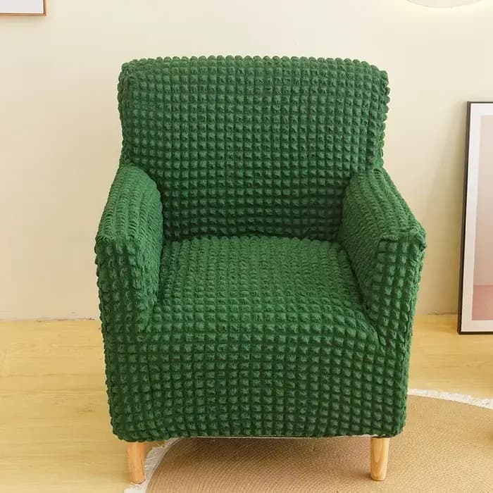 Housse de canapé simple en tissu seersucker, anti-griffures pour chat, élastique, universelle, toute