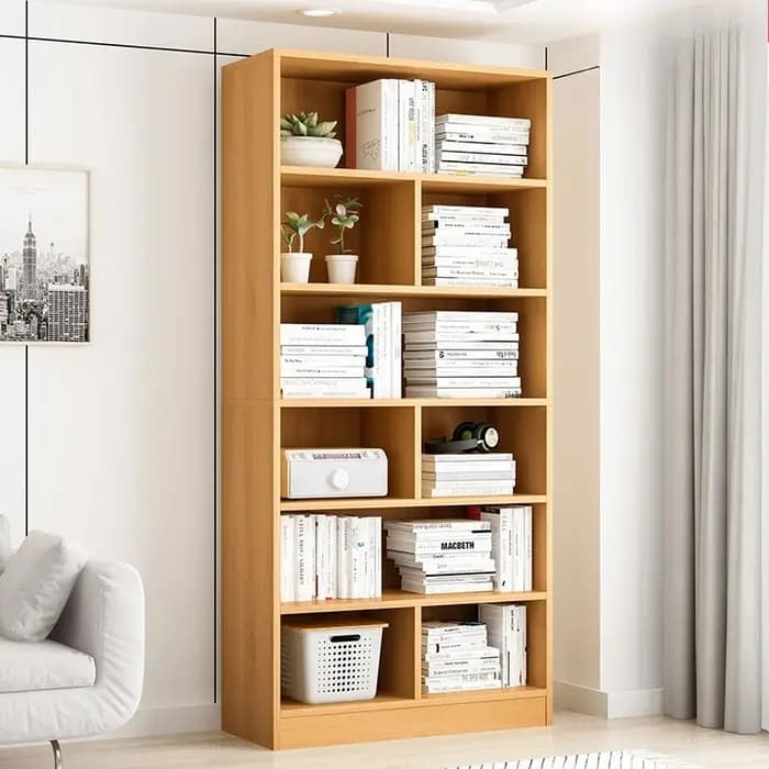 Nouvelle étagère bibliothèque multi-niveaux du sol au plafond