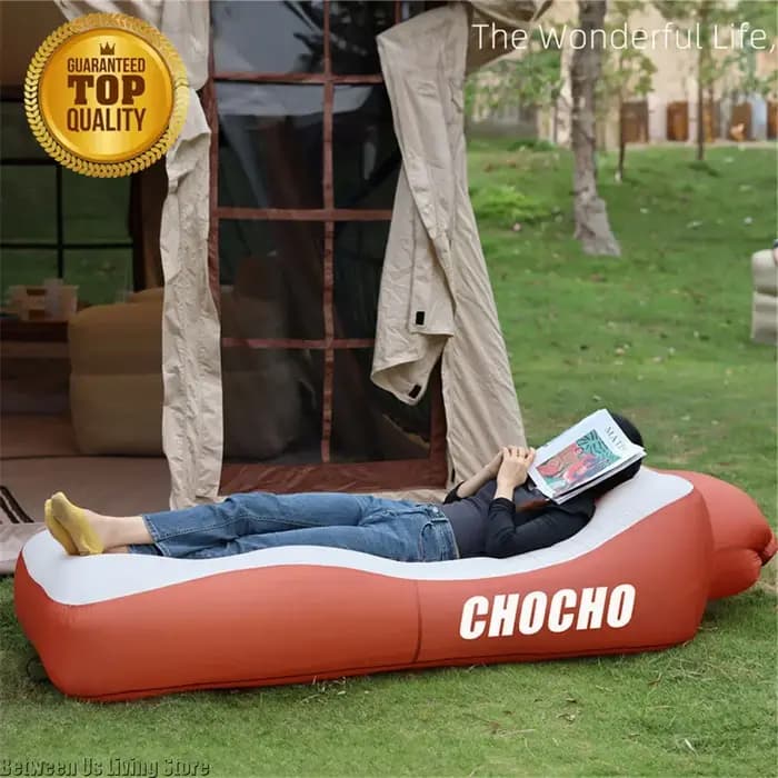 Canapé-lit gonflable de luxe – Conception extra large sans rouleau pour la plage, le jardin et l'int
