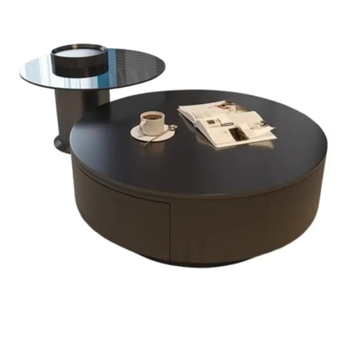 Tables basses ovales design ordinateur portable luxe italien