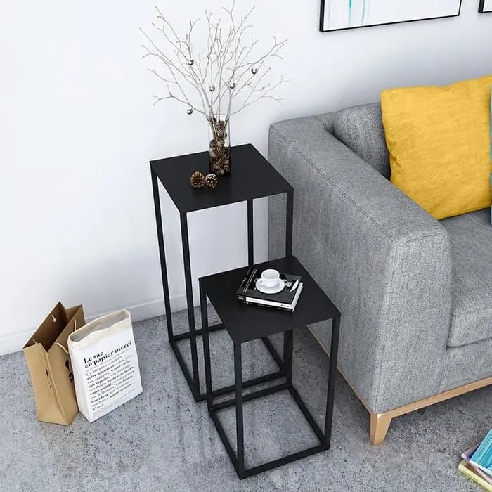 Petite Table d'appoint en fer de Style nordique