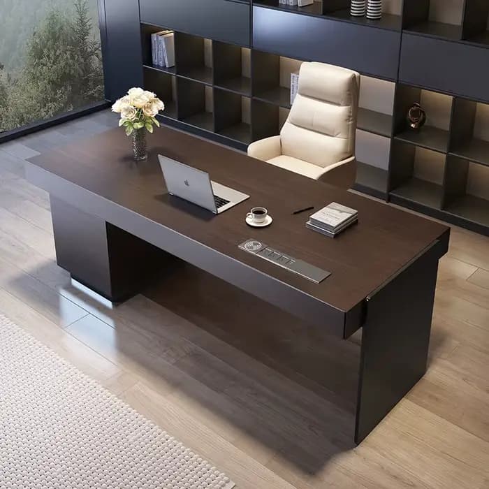Table de rangement exécutive, armoire à douille de luxe, bureau exécutif, bureaux d'ordinateur, tiro