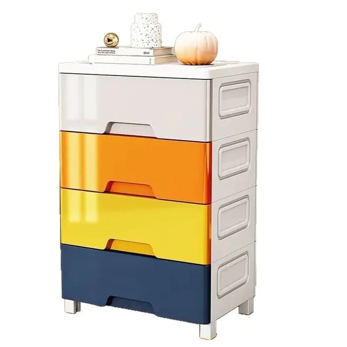 Un meuble de rangement indispensable pour les minimalistes ! Doté d'un design Morandi à blocs de couleurs à faible