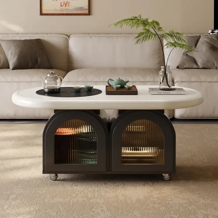 Tables basses modernes en bois massif