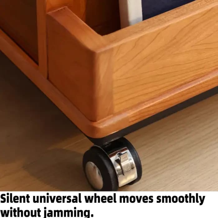 Table basse mobile en bois avec rangement