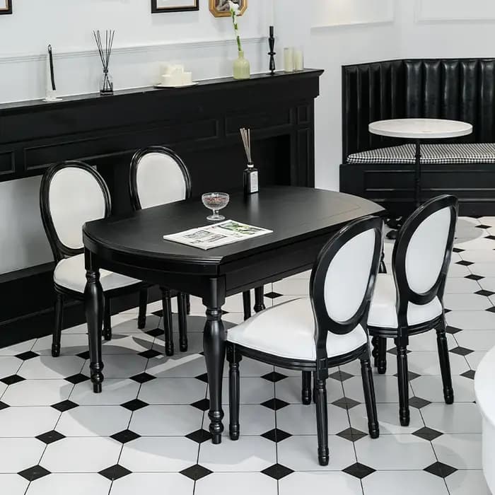 Chaises de salle à manger design imperméables, dossier de luxe, bras de trône, chaise de jeu, meuble