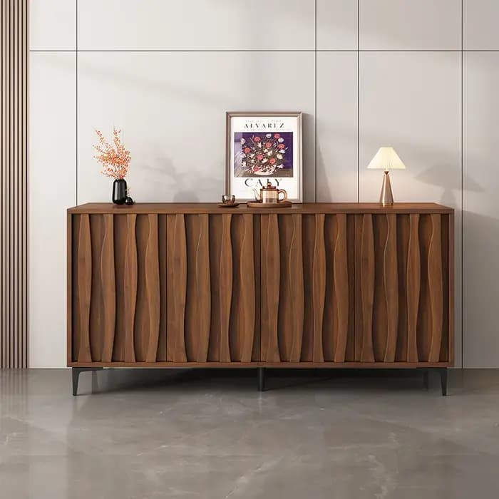 Meubles de salon en bois : Vitrine de présentation nordique