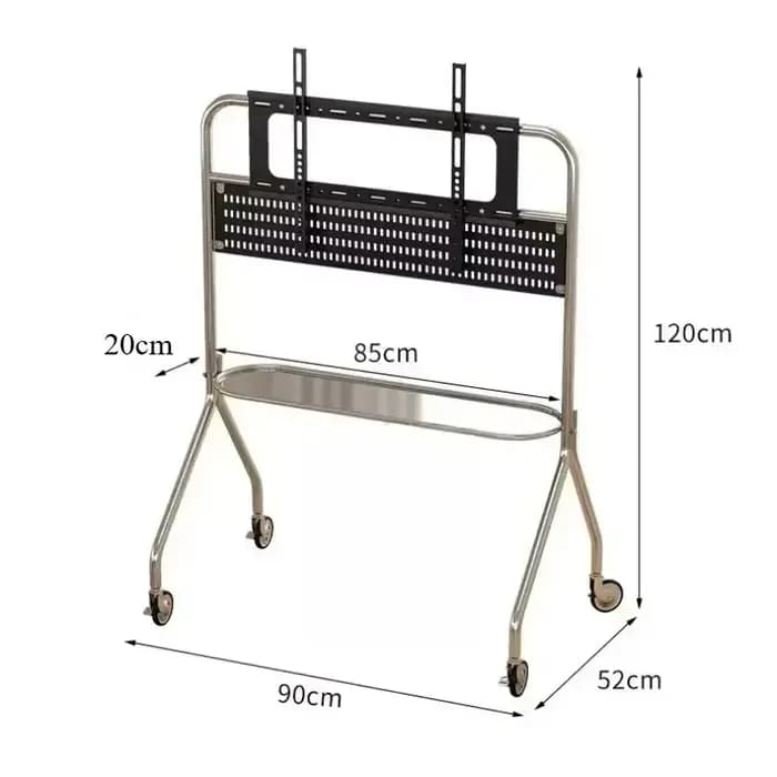 Meuble TV multifonctionnel en acier inoxydable, luxe, avec étagère de rangement, pour salon, bureau, chambre à coucher, téléviseurs de 32 à 75 pouces, moderne et Simple
