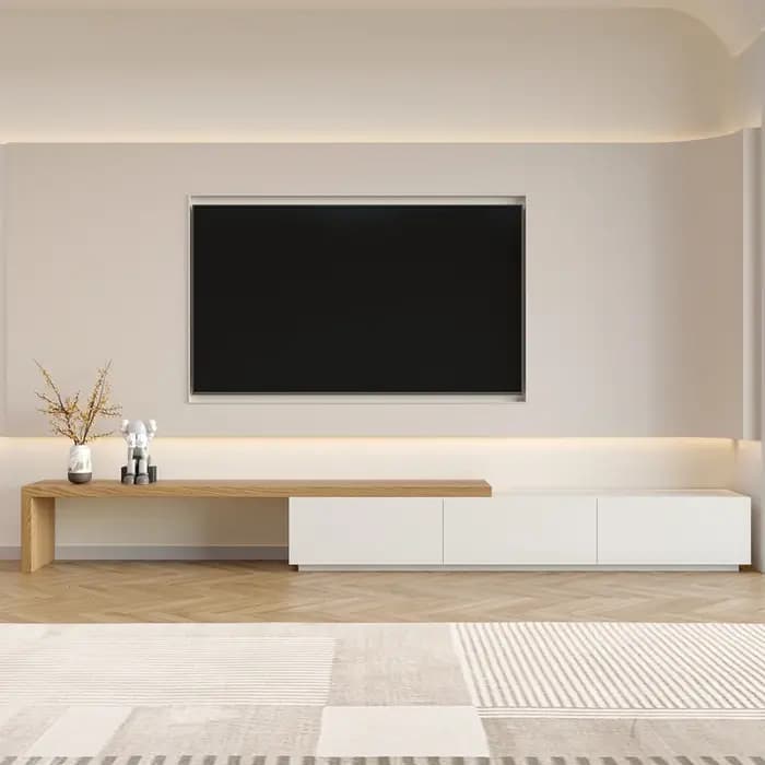 Armoires de télévision de luxe en bois massif
