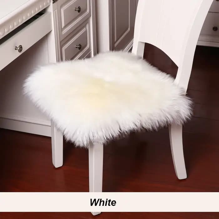MS.Softex-Coussin de siège en peau de mouton naturelle