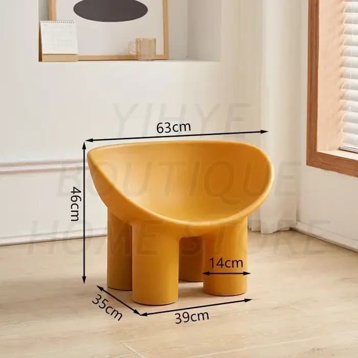Fauteuil Paresseux en Plastique Roly Poly, Canapé Design Moderne, Chaise de Salon Nordique, Chaise L