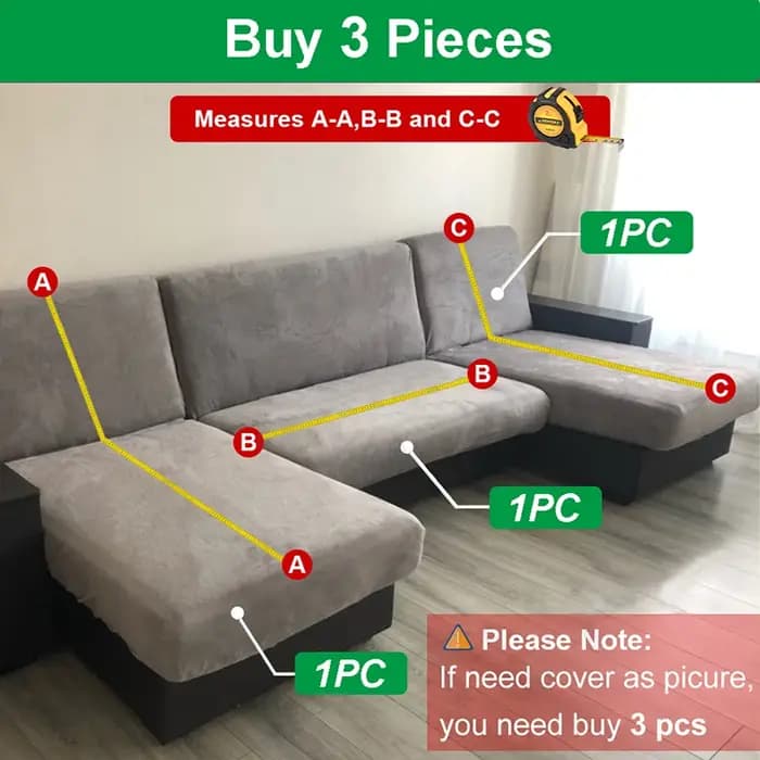 Juste extensible pour canapé et fauteuil 1/2/3/4 places