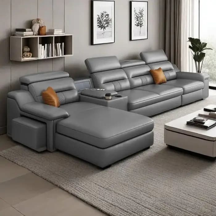 Adultes sol canapé inclinable minimaliste accoudoir grand