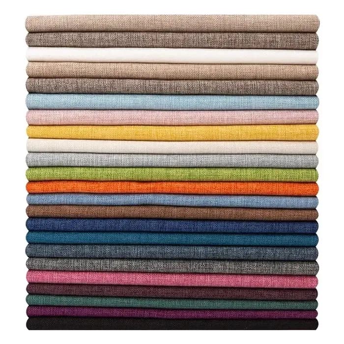 Tissu de canapé en coton et lin