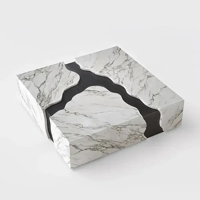 Table basse de luxe moderne livres chambre design Simple Table basse transparente esthétique minimal