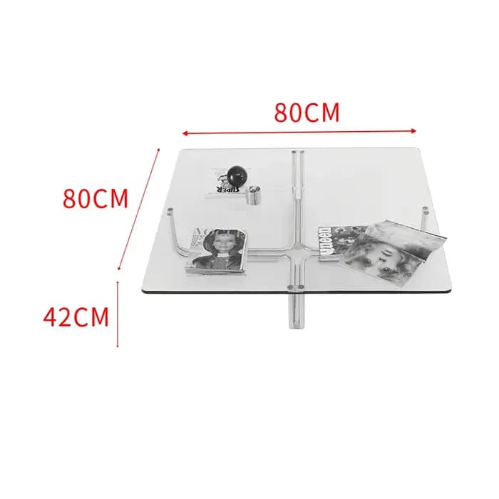 Table Basse Italienne sur Pied, Style Ancien, Minimaliste, Simple et Moderne