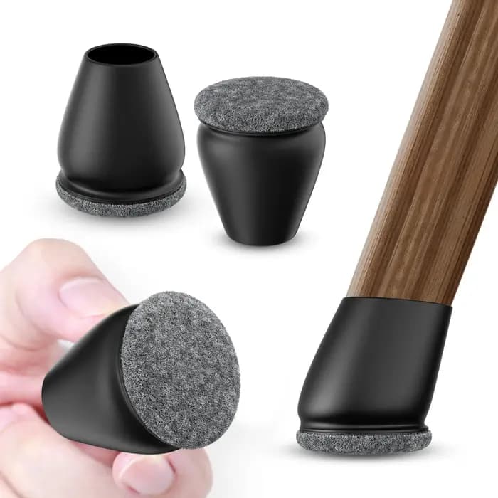 Protecteurs de sol pour pieds de chaise, 16 pièces, pour planchers en bois dur, coussinets de pieds