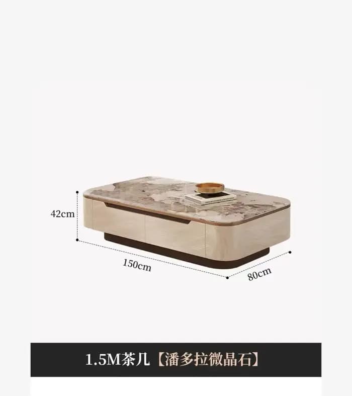 Table basse Design de luxe rangement Transparent Tables basses italiennes uniques nordique Glam Articulos Para El Hogar accessoires