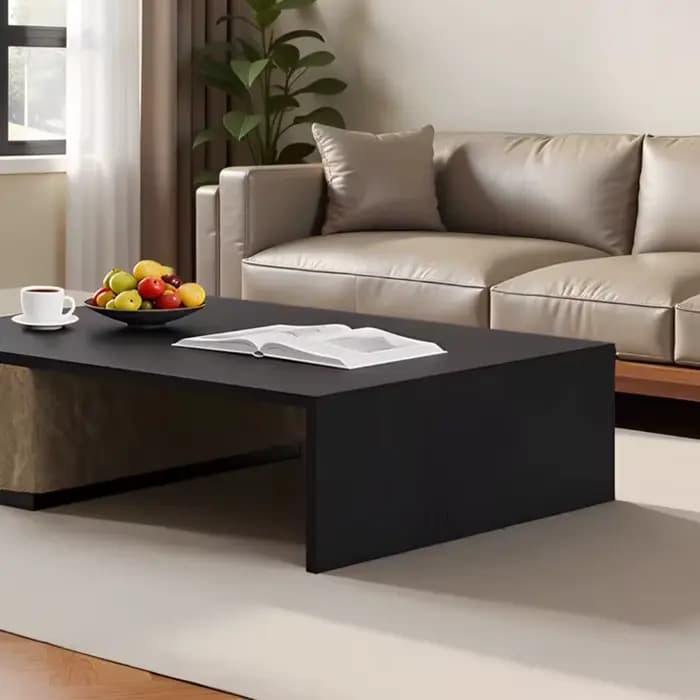 Table basse avec lampe à induction et rangement