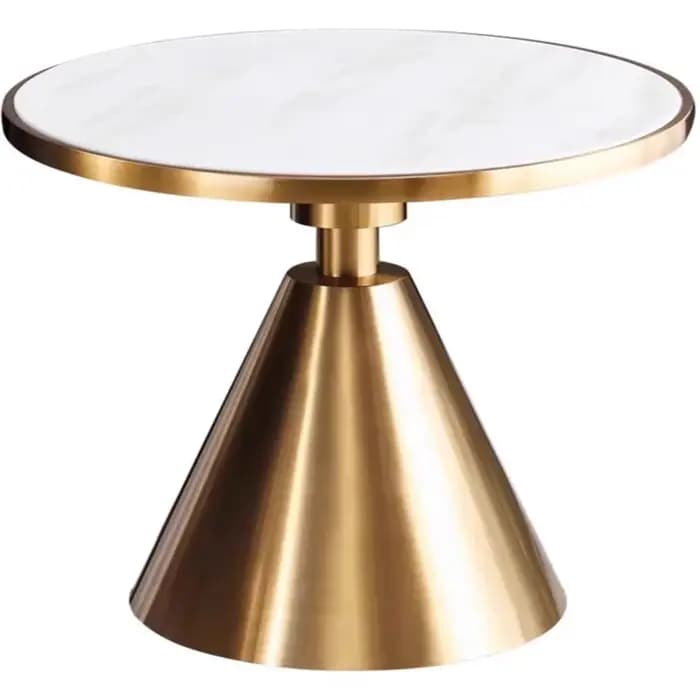 Tables basses rondes authentiques Design blanc moderne petites