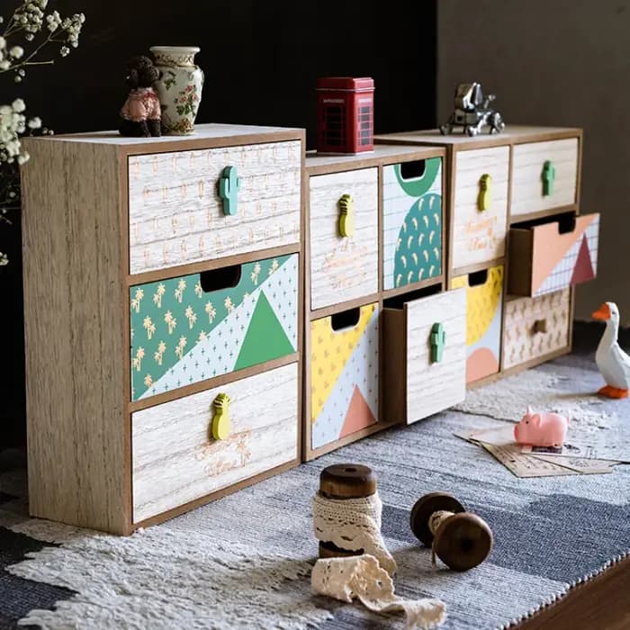 Armoire de rangement de Style européen faite à la main