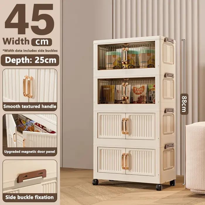 Armoire de rangement multifonctionnelle avec portes doubles