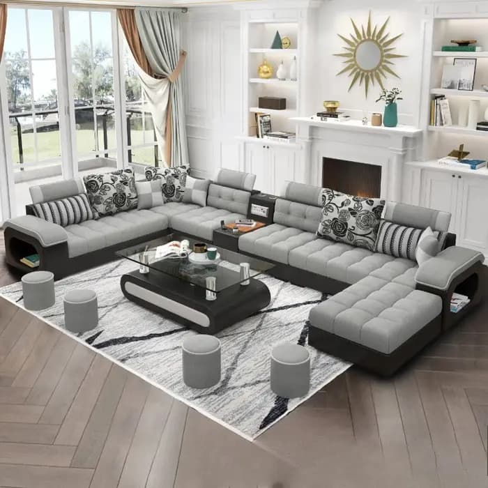 Canapé minimaliste de luxe Multifonction rangement sectionnel