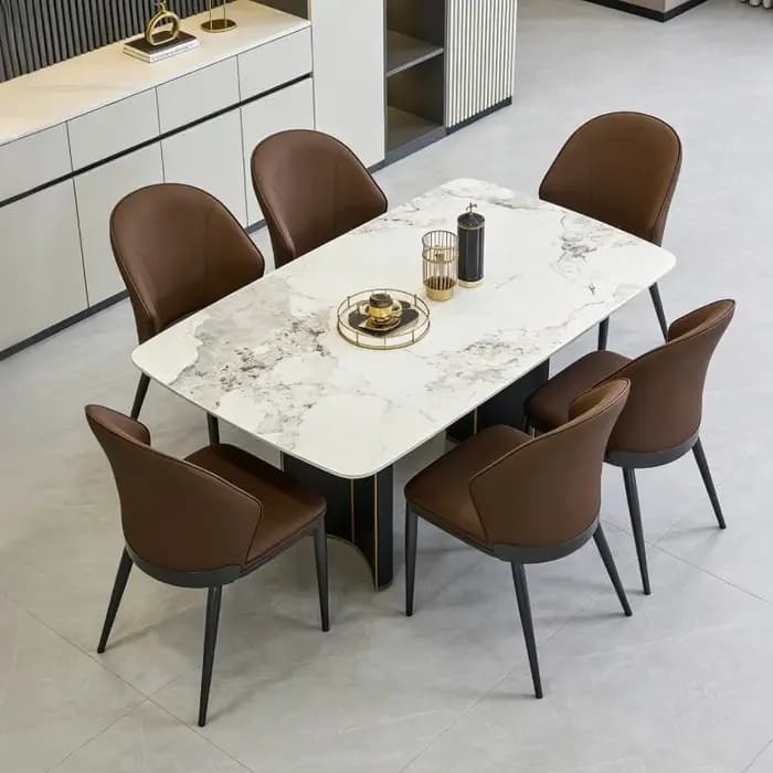 Chaises de salle à manger minimalistes italiennes
