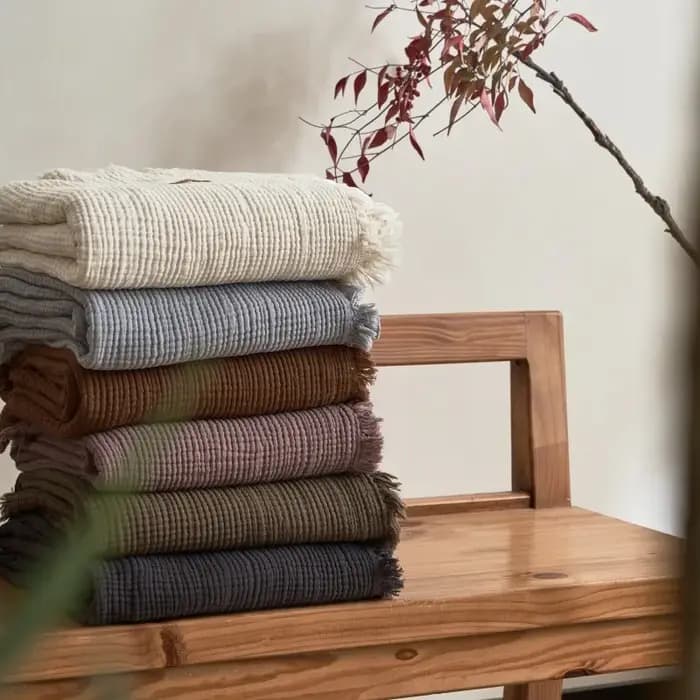 Couvertures en coton doux