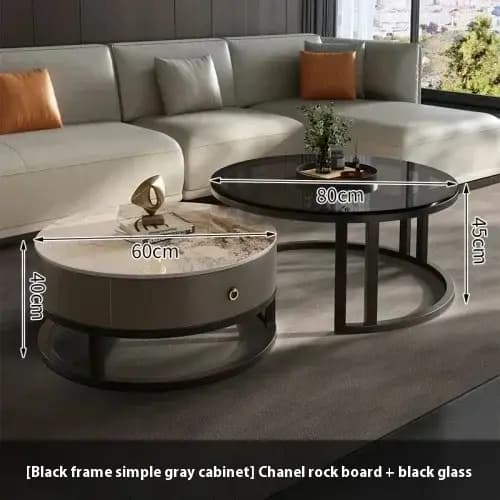 Tables basses rondes uniques imperméables modernes simples
