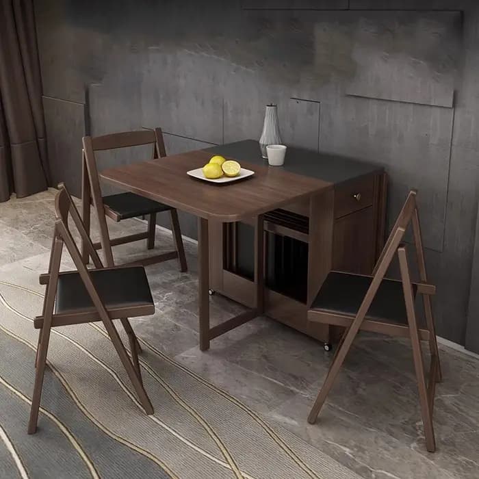Table à manger Vintage Wabi Sabi avec chaises