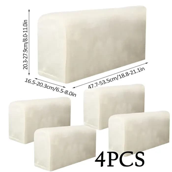 Housse de protection universelle pour accoudoir de canapé