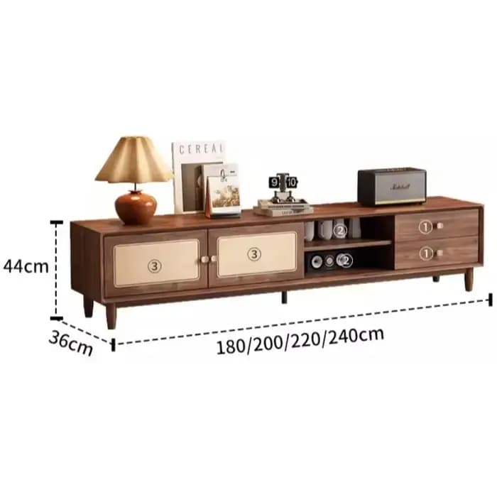 Meuble TV vertical sur pieds