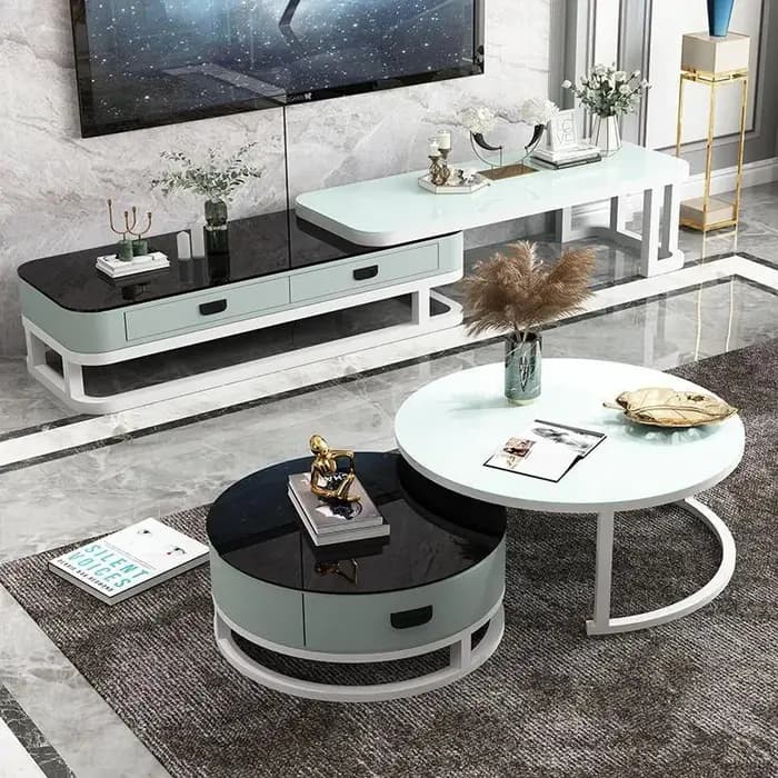 Cadre esthétique Table basse ronde Unique plancher affichage