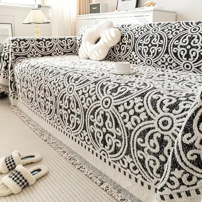 Couverture de canapé en peluche épaisse