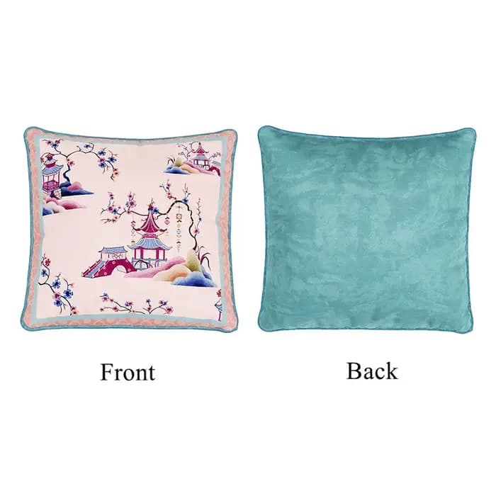 Housses de coussin décoratives Chinoiserie 18 pouces