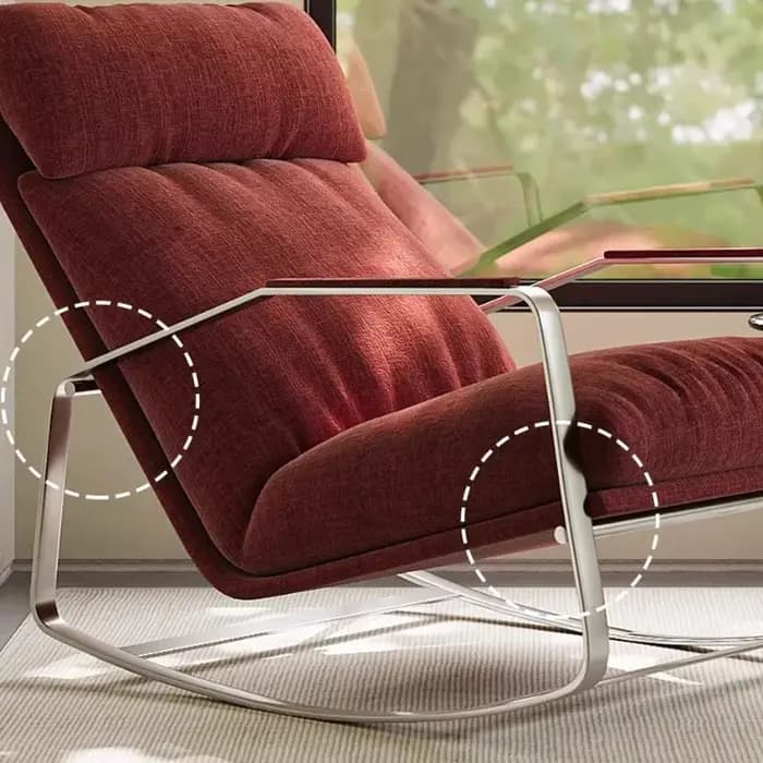 Fauteuil à bascule confortable pour chambre et salon