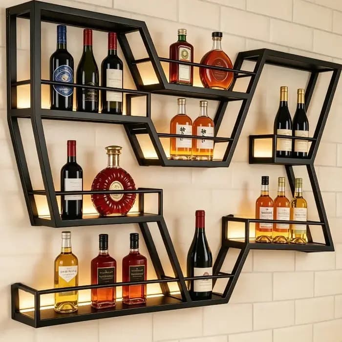 Petit meuble bar mural design pour barman