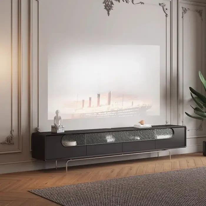 Meuble Tv noir nordique Design sol ornement Vertical