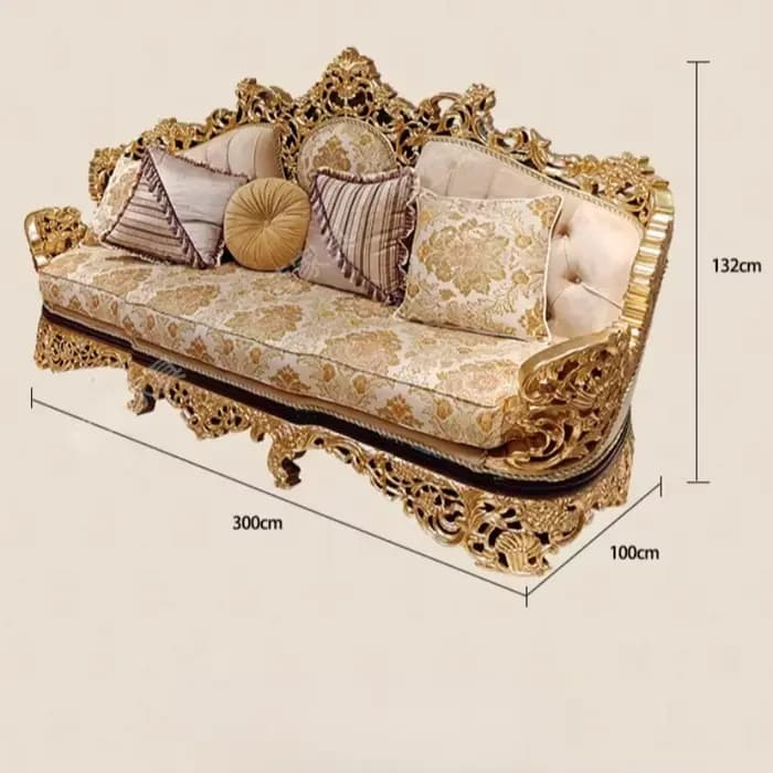 Ensemble de canapés Chesterfield capitonnés sectionnels en bois massif sculpté