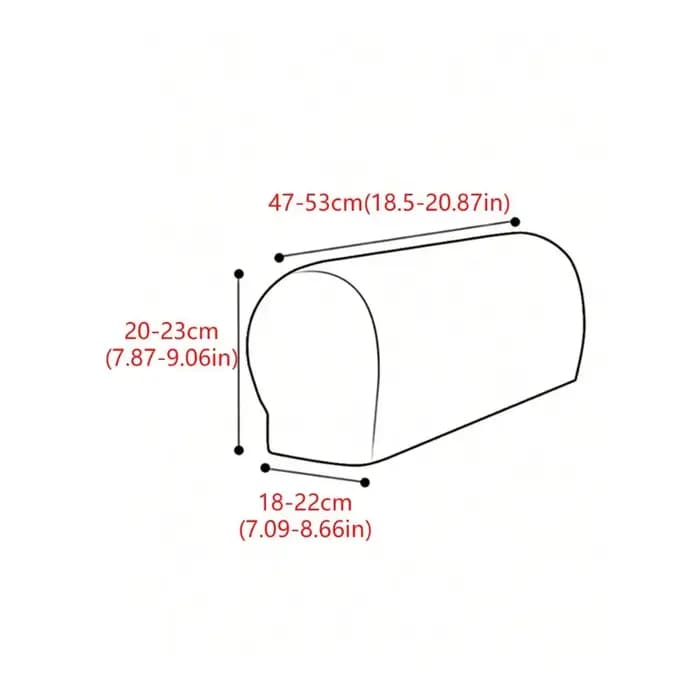 Housses de protection élastiques pour accoudoirs de canapé
